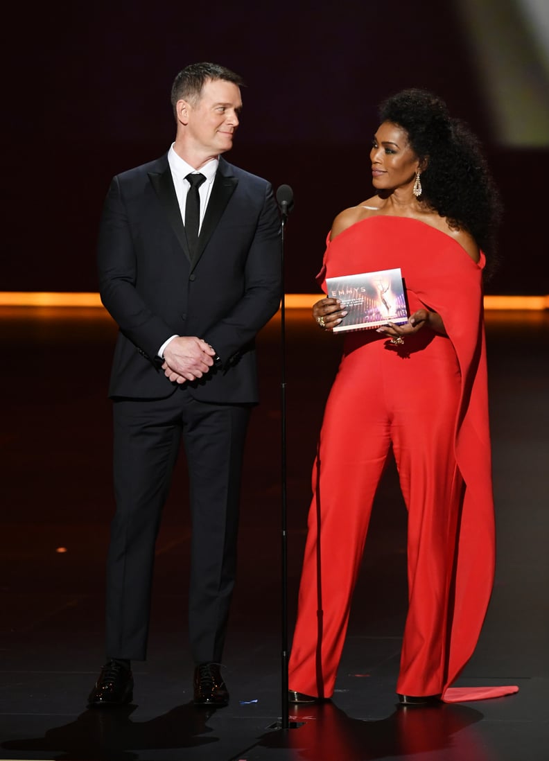Peter Krause and Angela Bassett at the 2019 Emmys