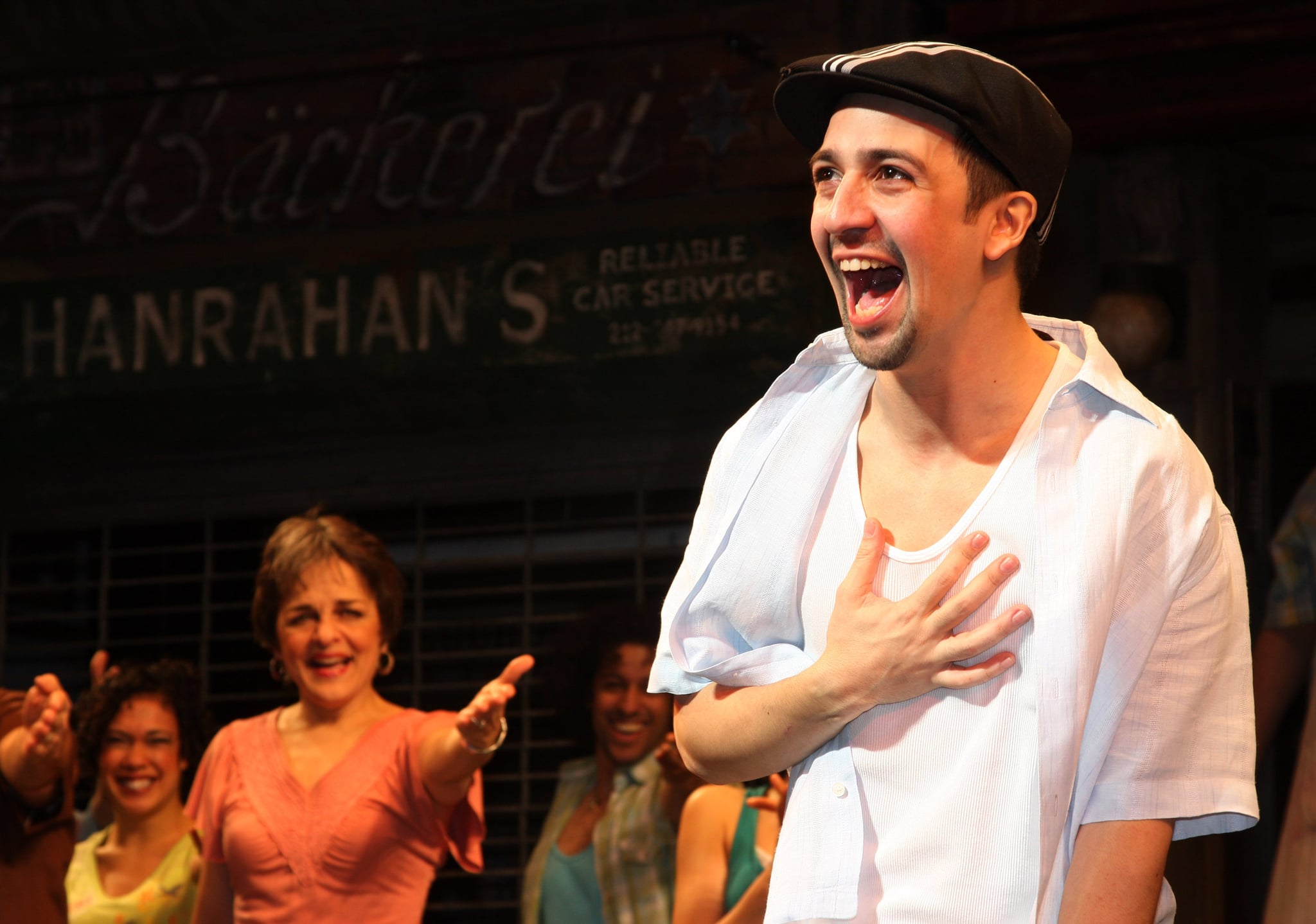 NEW YORK - FEBRUARY 15:  Lin-Manuel Miranda during his final curtain call in In The Heights