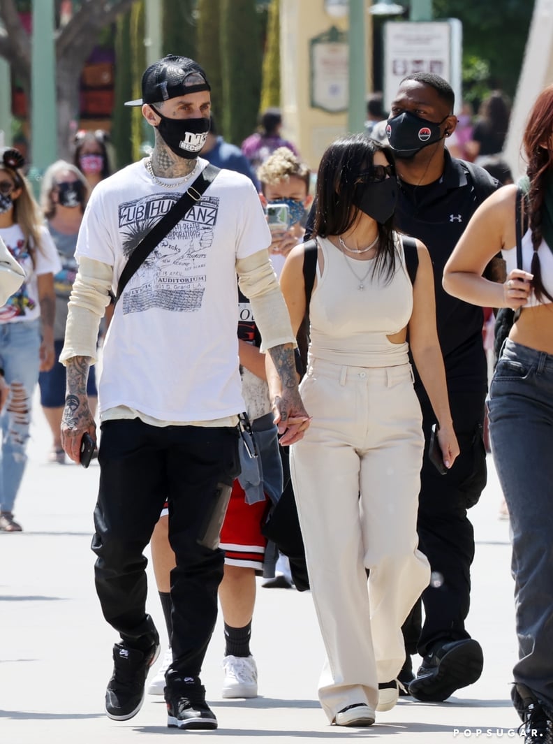 Kourtney Kardashian and Travis Barker at Disneyland