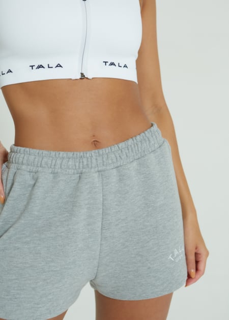 Tala Metro Sweat Shorts in Grey Marl