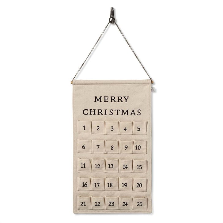 Hearth & Hand with Magnolia Embroidered Cream Canvas Advent Hearth