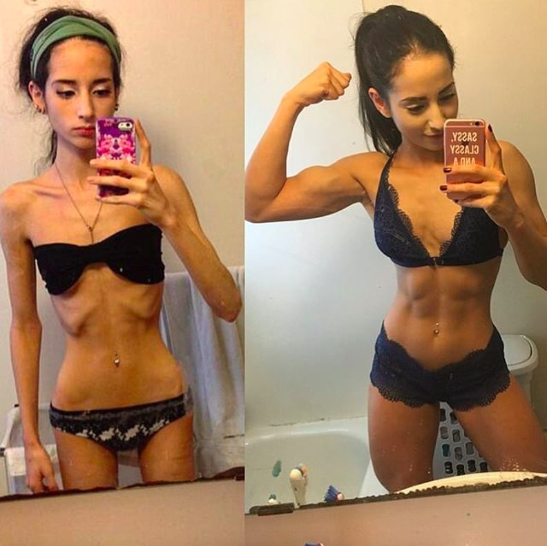 Woman's Healthy Weight-Gain Transformation