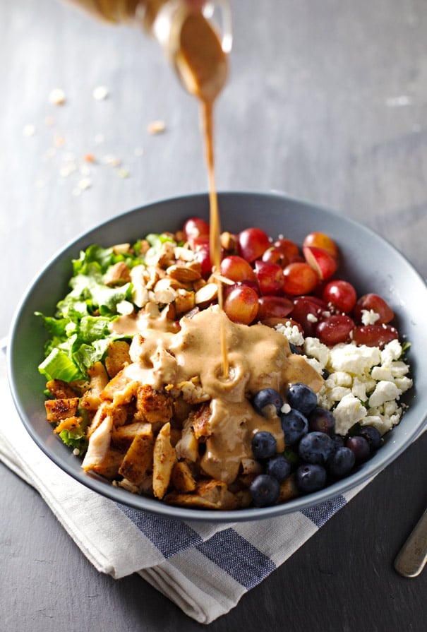 Rainbow Chicken Salad With Honey-Mustard Dressing