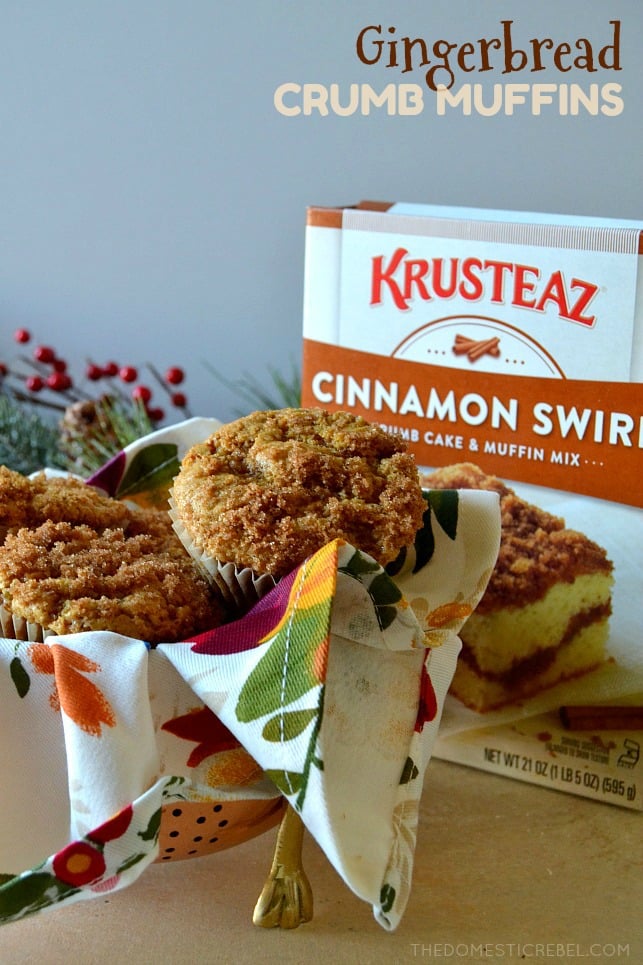 Gingerbread Crumb Muffins
