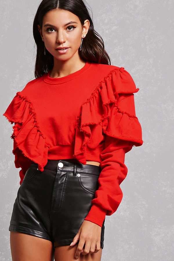 forever 21 ruffle shirt