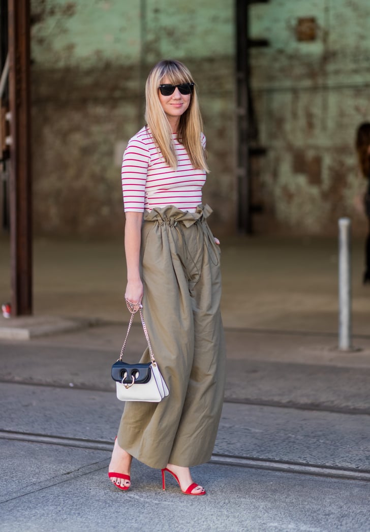 Loose paper bag trousers are comfortable enough to travel in. | Casual ...