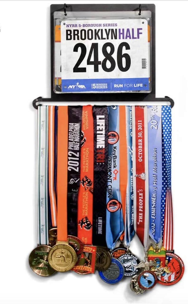 Gone For a Run Race Bib and Medal Display