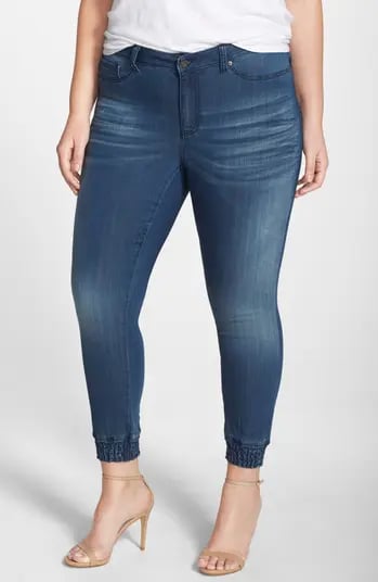 Double Down on Denim: Poetic Justice 'Suzzie' Stretch Knit Denim Crop Jeans