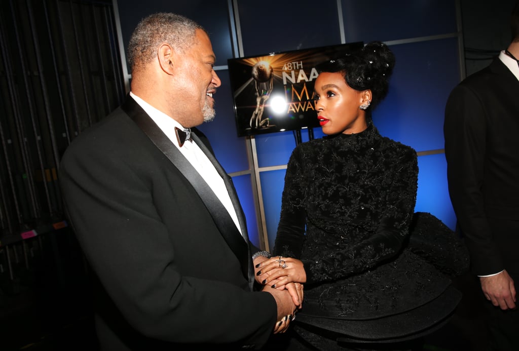 Pictured: Laurence Fishburne and Janelle Monáe