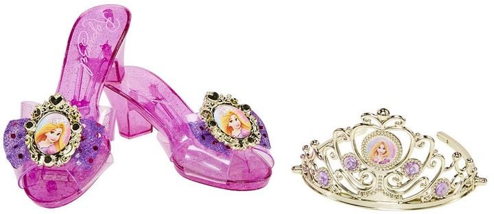 Disney Princess Rapunzel Enchanted Evening Tiara & Shoe Set