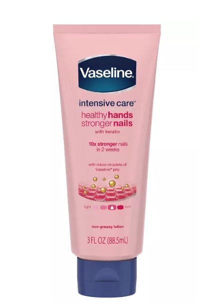 Vaseline Intensive Care Hand Cream Healthy Hands Stronger Nails | These Hand and Cuticle Products Will Keep Your Manicure Looking This | POPSUGAR Beauty Photo 6