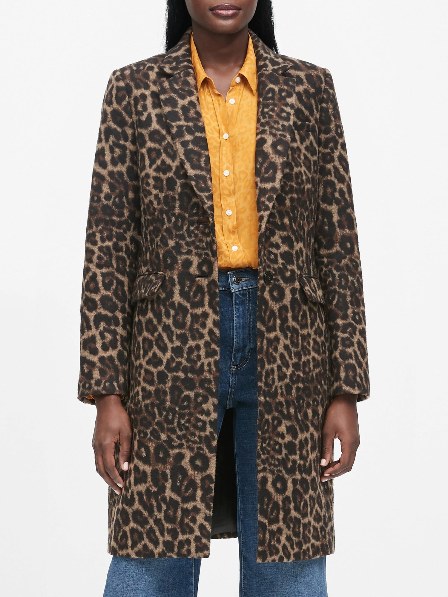 Banana republic leopard jacket sale