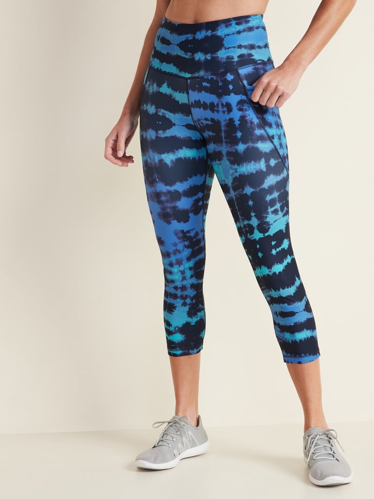 High-Waisted Elevate Powersoft Color-Blocked 7/8-Length Leggings