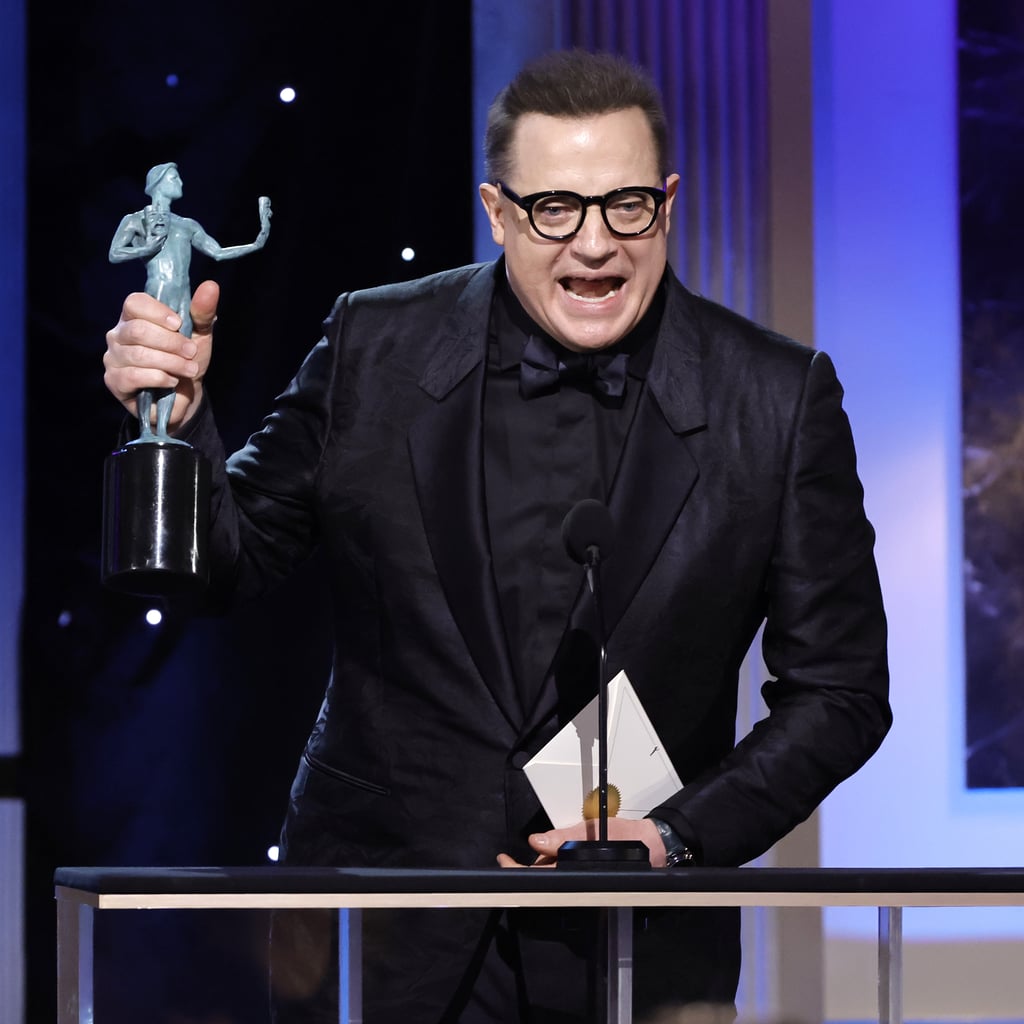 Brendan Fraser Emotionally Accepts the 2023 SAG Award For Best Actor: 