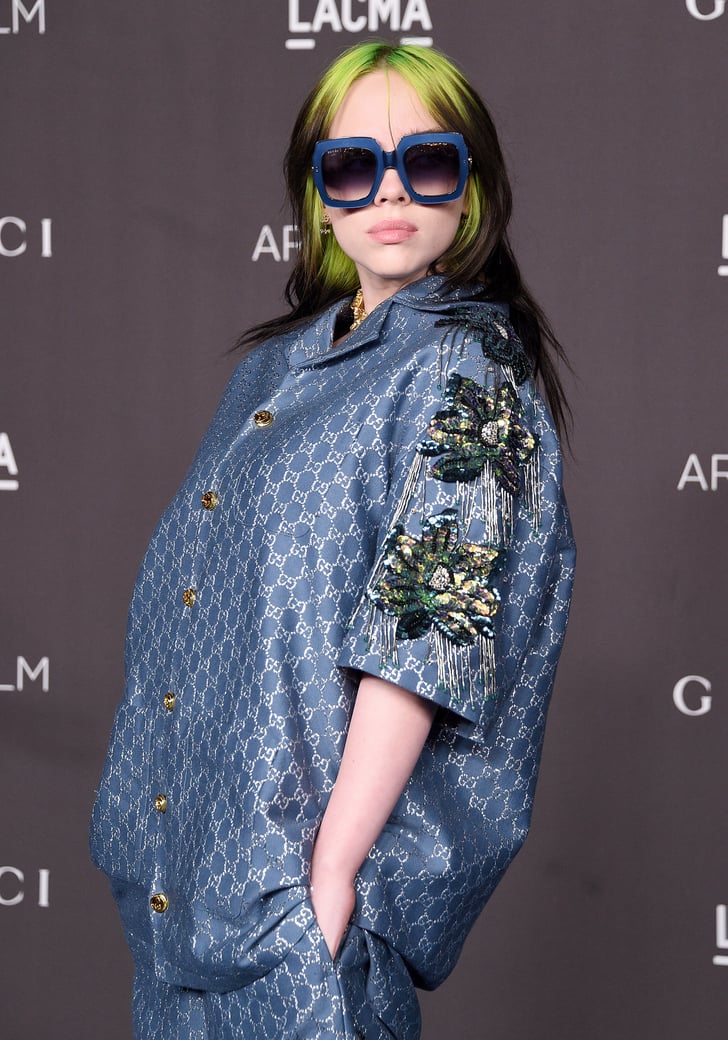 Billie Eilish Wore Silk Gucci Pajamas on the Red Carpet | POPSUGAR ...