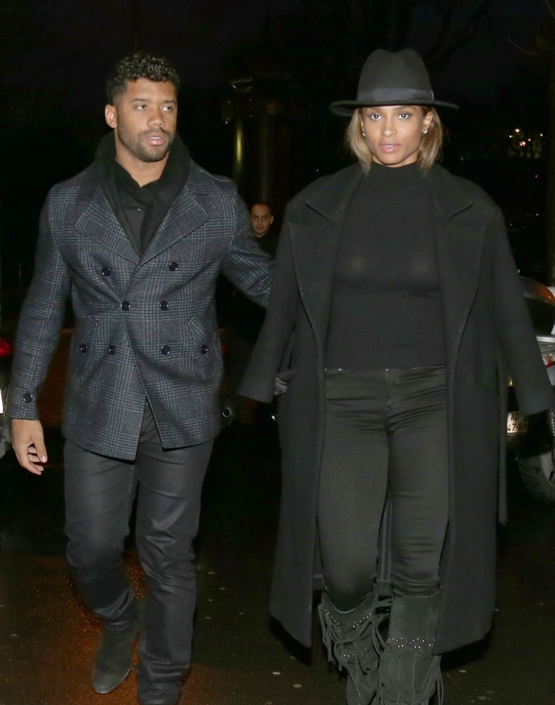 Ciara and Russell Wilson in Paris March 2016