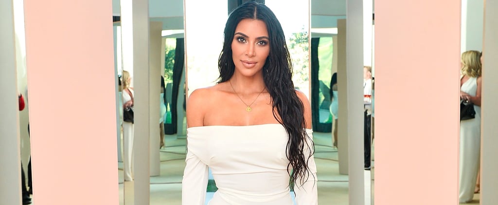 Kim Kardashian Wearing a White Dress