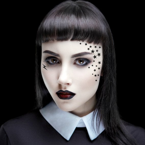 Tatted Babe Temporary Tattoos - Kat Von D, Halloween, Costume, Cosplay, Stars,