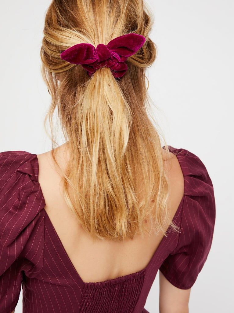 Free People Knotted Velvet Scrunchie