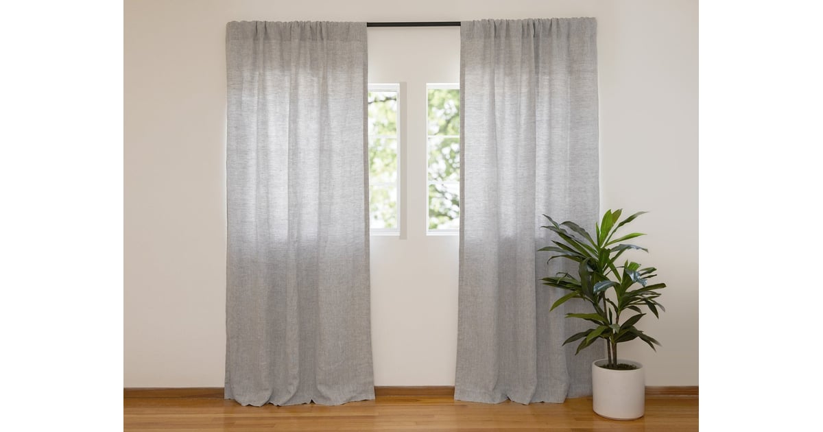 Parachute Washed Linen Curtain in Chambray Grey | Parachute Curtains