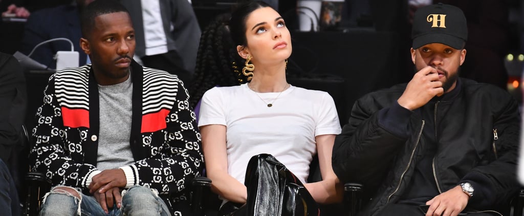 Kendall Jenner Gold Dragon Earrings and Yeezy Shoes 2019