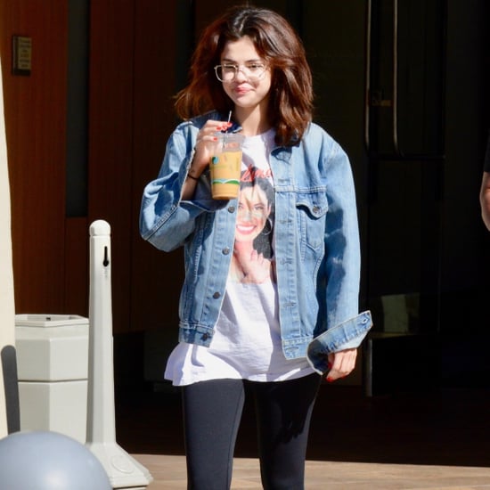 Selena Gomez Wearing Selena Quintanilla T-Shirt Feb. 2018