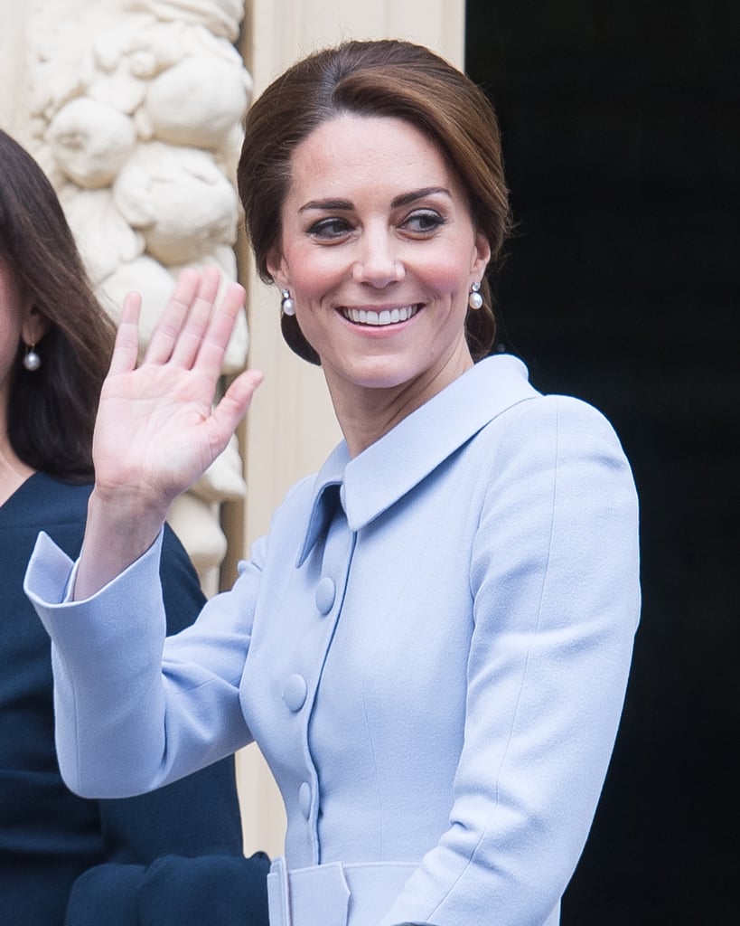 Kate Middleton's Blue Catherine Walker Suit October 2016