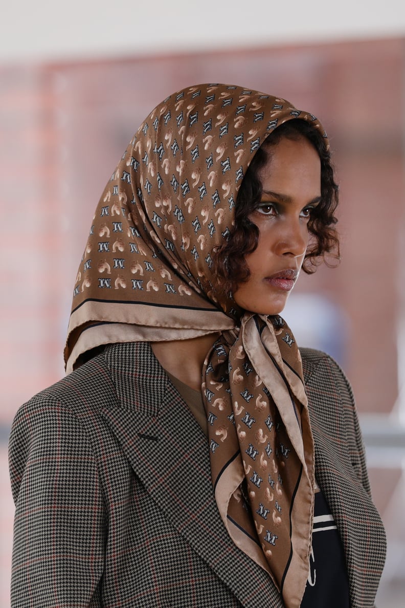 The Babushka Scarf Trend: Max Mara Autumn 2021