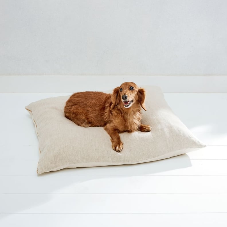 West Elm Wolf Nest Linen Dog Bed