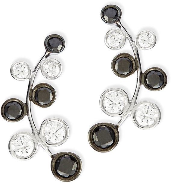 Rina Limor Fine Jewelry Rina Limor 18k White Gold Vine Earrings ($3,400)