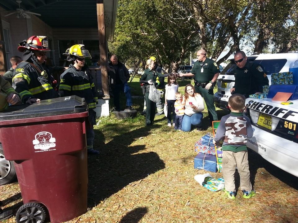 Firefighters Attend Boy With Autism's Birthday Party