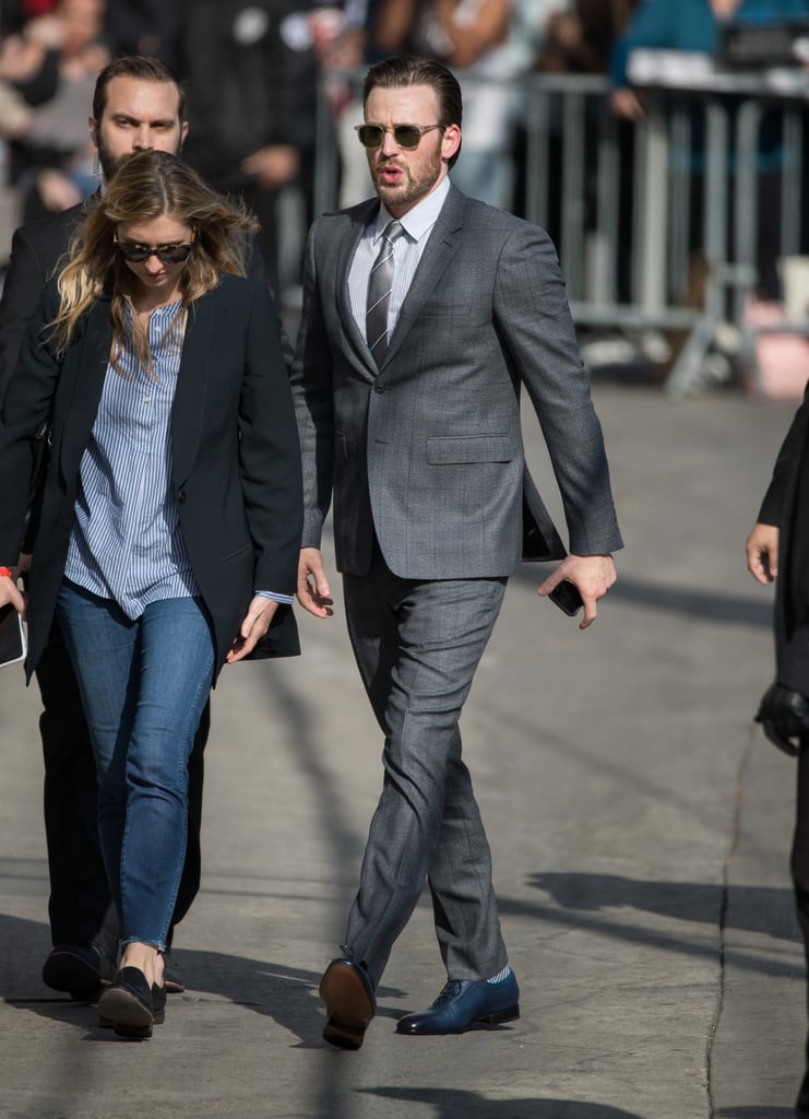Chris Evans Arriving at Jimmy Kimmel Live April 2017