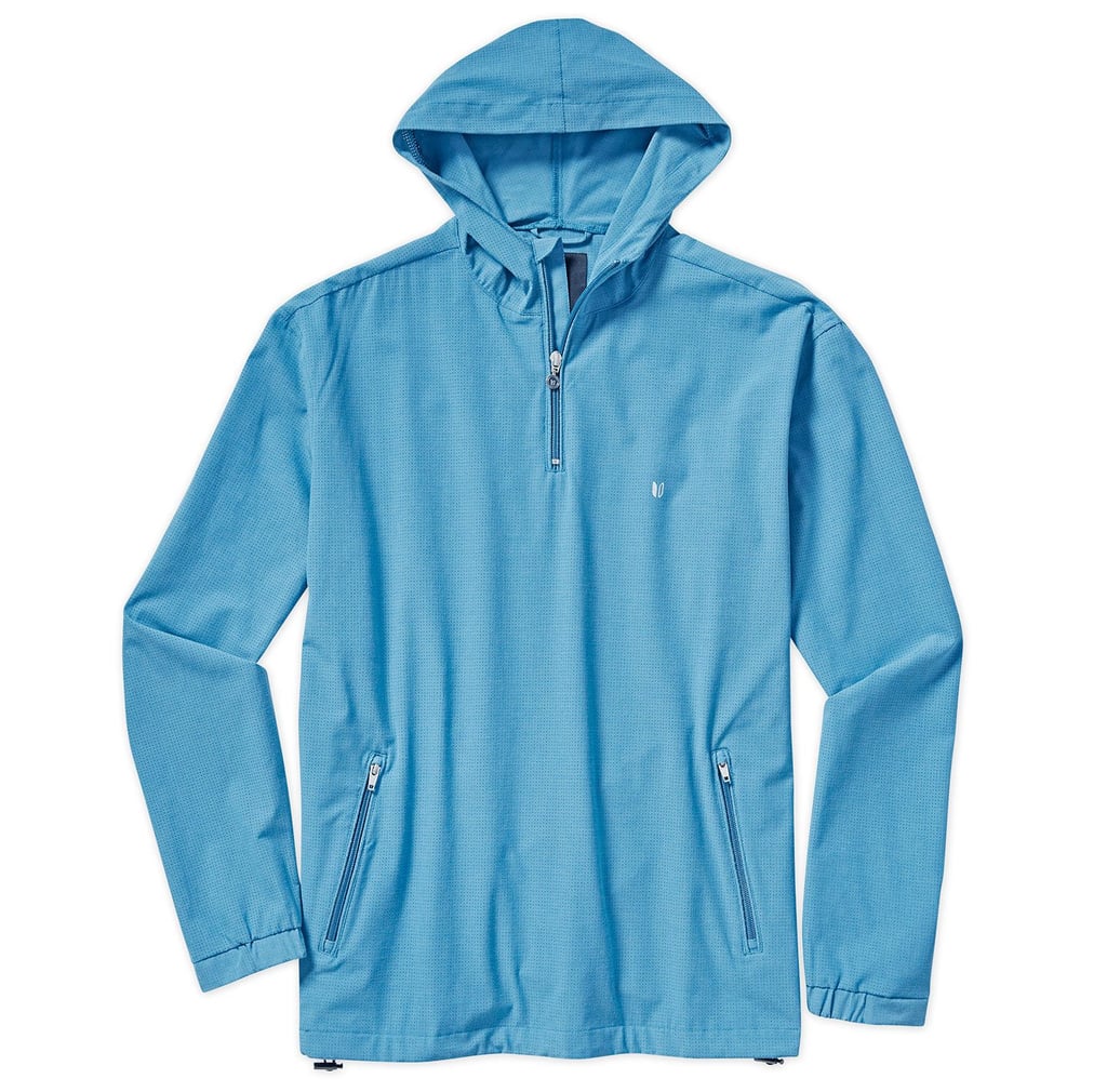 Linksoul Perforated Half-Zip Boardwalker Hoodie in Abalone