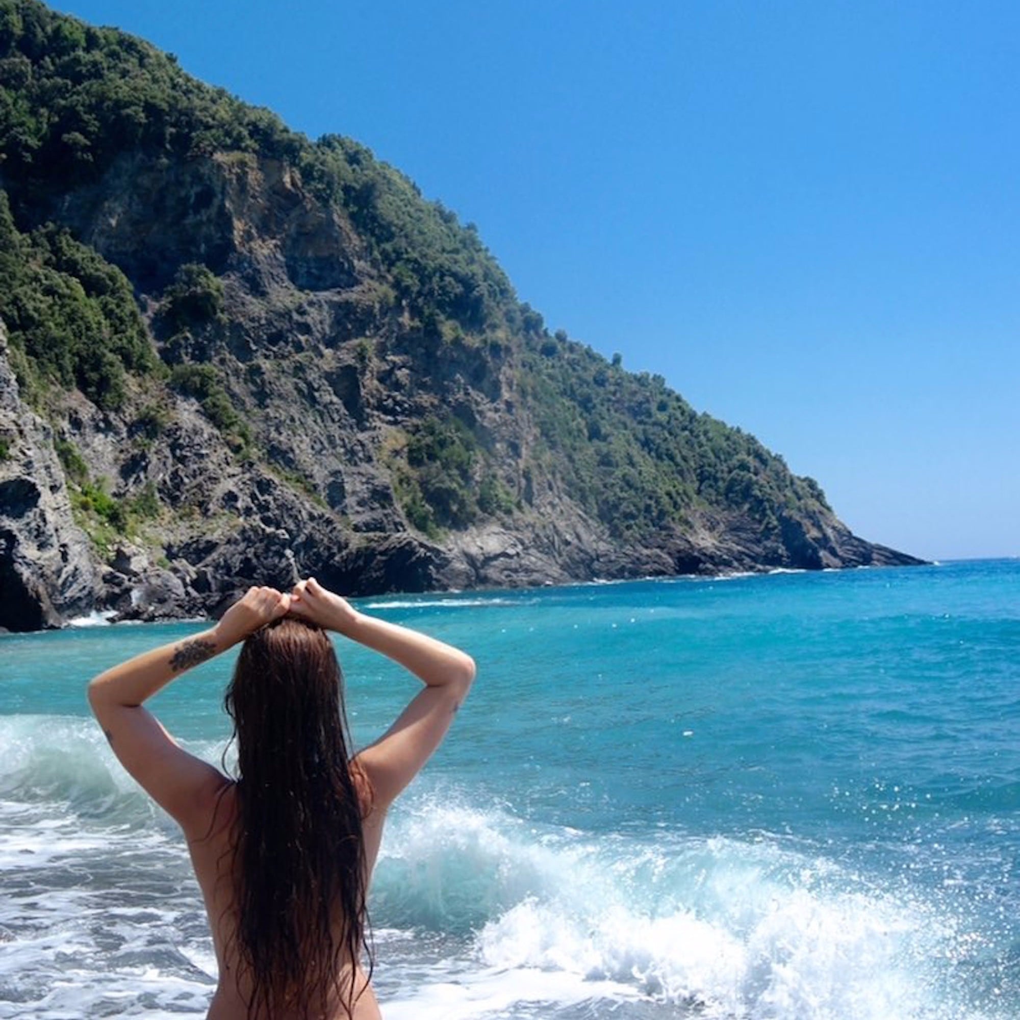 Fkk Nudist Gallery - Hidden Nude Beach in Cinque Terre, Italy | POPSUGAR Smart Living