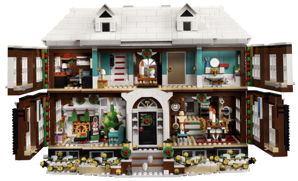 If you've ever dreamed of helping Kevin McCallister lay down his traps for the two bandits trying to break into his house on Christmas Eve, now's your chance. Ahead of the holidays, Lego is releasing a $250 Home Alone-inspired set complete with all of our favorite props from the film. From the turntables disguised as Kevin's parents to the sled he uses to slide down the staircase, spotting all the hidden details from the movie might be just as fun as putting the house together. 
Kevin's treehouse, the holiday lights, Little Nero's pizza, the iconic doggy door — it's all there. The house also comes with five Lego people modeled after the characters, including Kevin, his mom, both bandits, and the McCallisters' neighbor Old Man Marley (snow shovel included). Of course, Kevin also comes with different faces to express his emotions and a few accessories to throw on when he ventures out into the snowy yard. 
Made for ages 18 and up, the 3,955-piece set also features tiny details like Kevin's mac 'n' cheese dinner, Buzz's pet tarantula, the zip line, and even the fire that catches on Harry's head. Plus, you know they didn't forget the Oh-Kay Plumbing & Heating van. At about 11 inches tall, the house is the perfect centerpiece for a holiday display and definitely makes us want to rewatch Home Alone for the 500th time. Take an in-depth peek inside the McCallister home here, and shop the holiday-inspired Lego set — once it's available on Nov. 1 — ahead.

    Related:

            
            
                                    
                            

            This Home Alone Advent Calendar Is a Fun Way For Young Fans to Count Down to Christmas