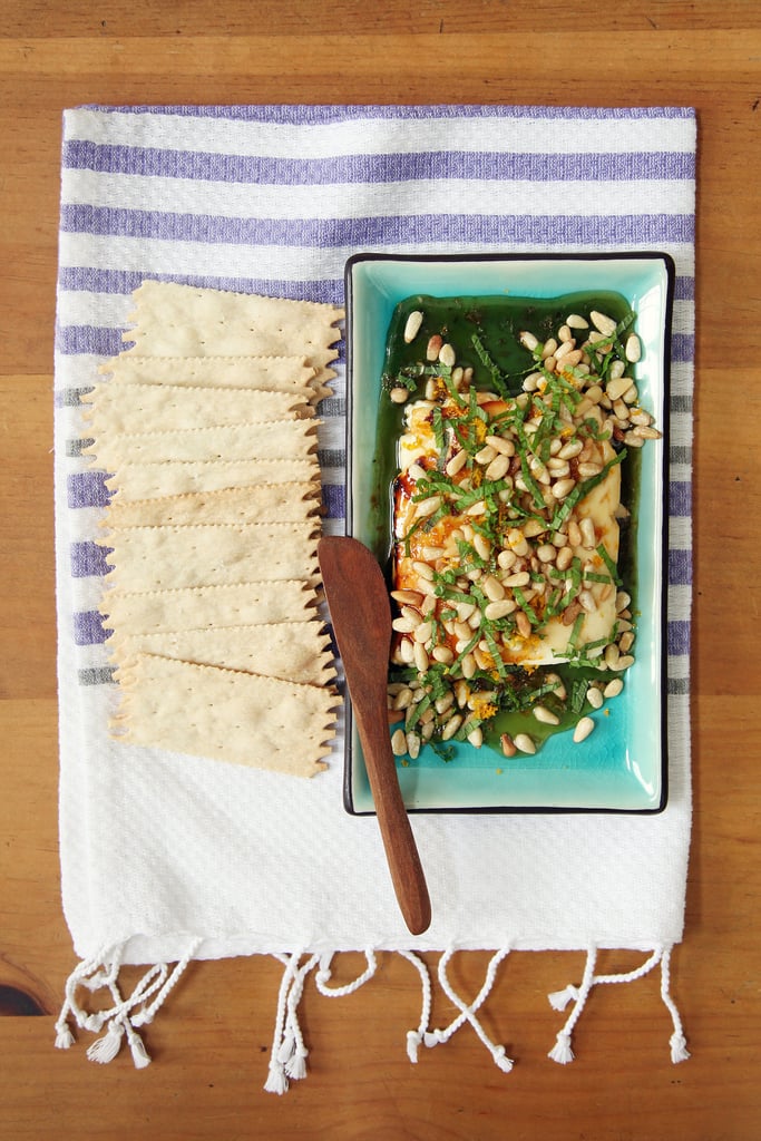 Warm Honey-Drizzled Feta With Pine Nuts Warm Honey-Drizzled Feta With Pine Nuts