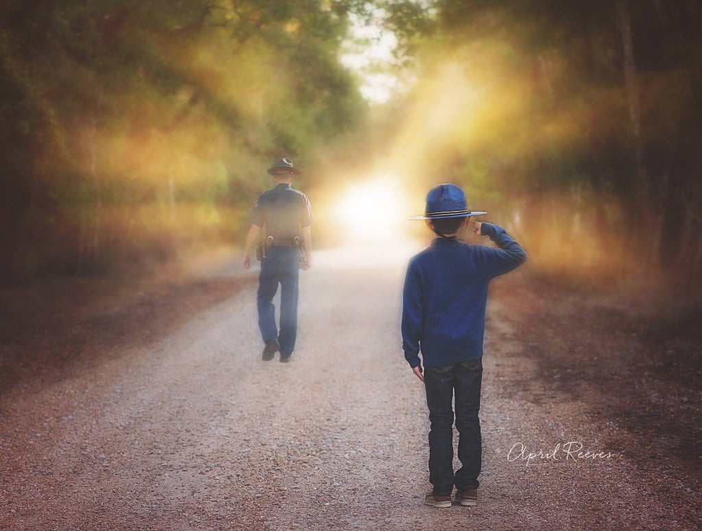 Son's Photo Shoot With Fallen Louisiana State Police Trooper