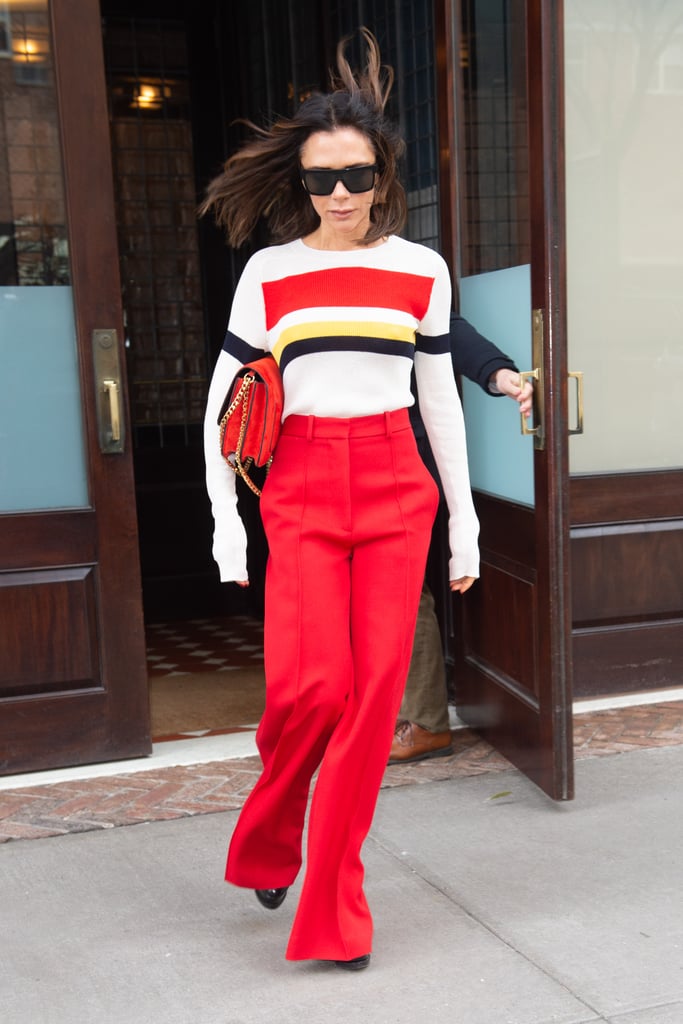 Victoria Beckham's Red Pants November 2018