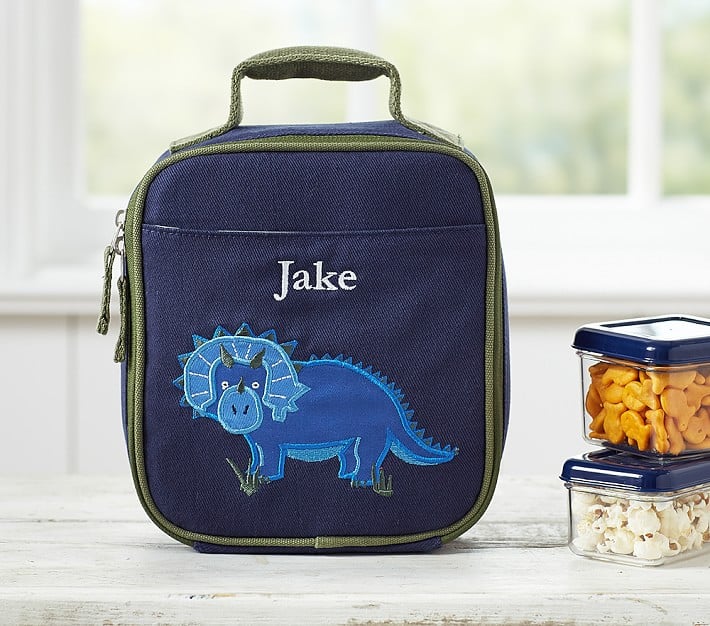 Boys Backpack and Lunch Box Set, Blue Dinosaur, Gives Back to