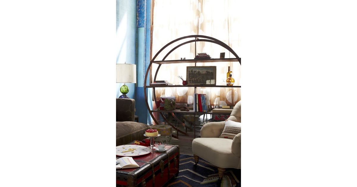 Unusual for a bookcase, the round design of the Kansai Bookcase