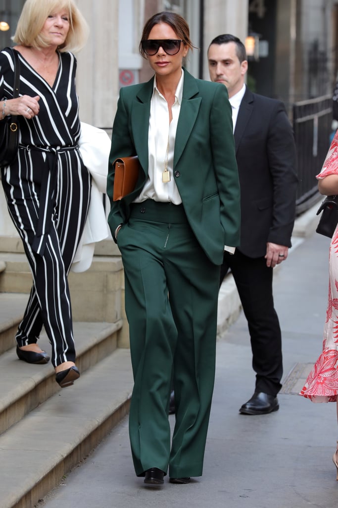 Victoria Beckham's Green Suit | POPSUGAR Fashion Photo 8