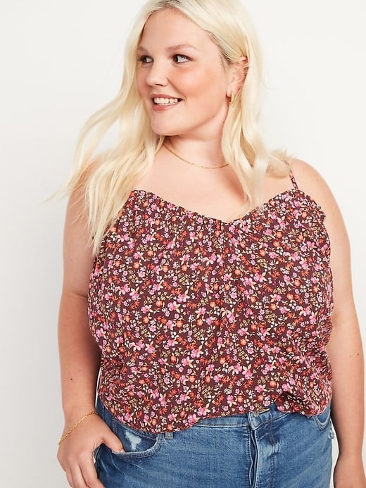 Old Navy Scoop-Neck Floral Swing Cami Blouse