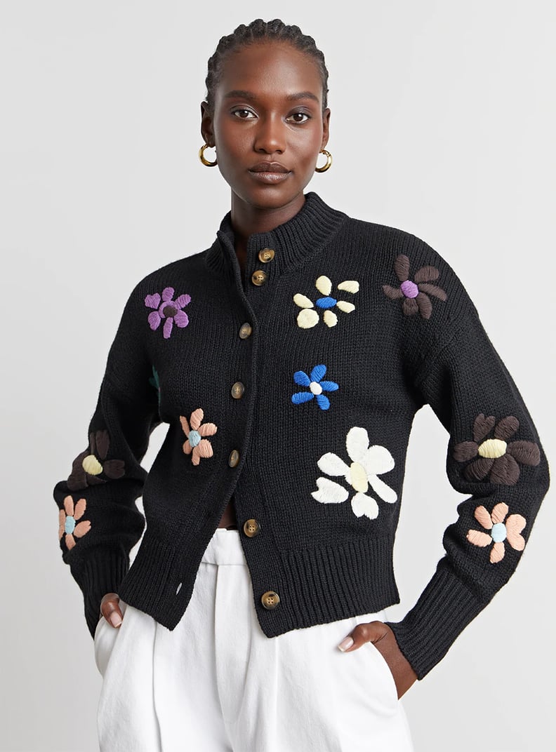 April Must Have: Who What Wear Collection Mimi Floral Cardigan in Embroidered Floral