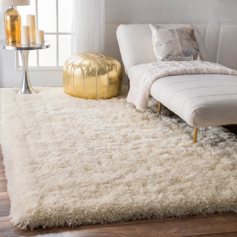 nuLOOM Solid Soft and Plush White Shag Rug