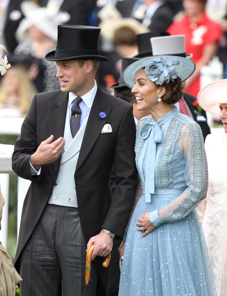 June: Kate and Will caught a case of the giggles at Royal Ascot.