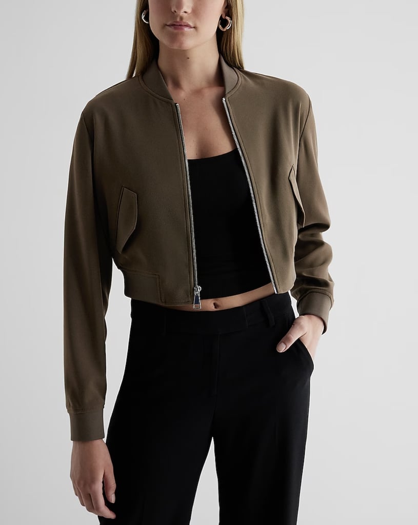A Cropped Bomber Jacket