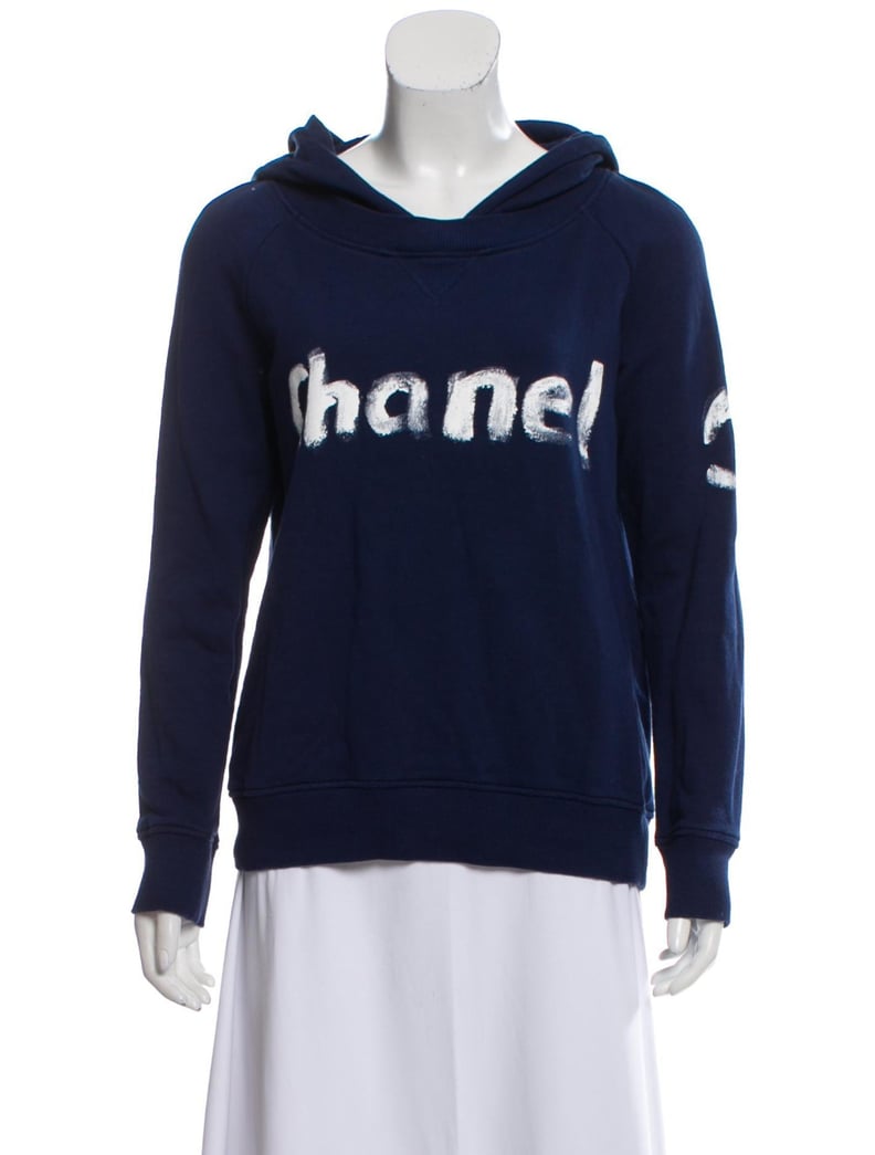 Chanel Logo Hooded Sweatshirt