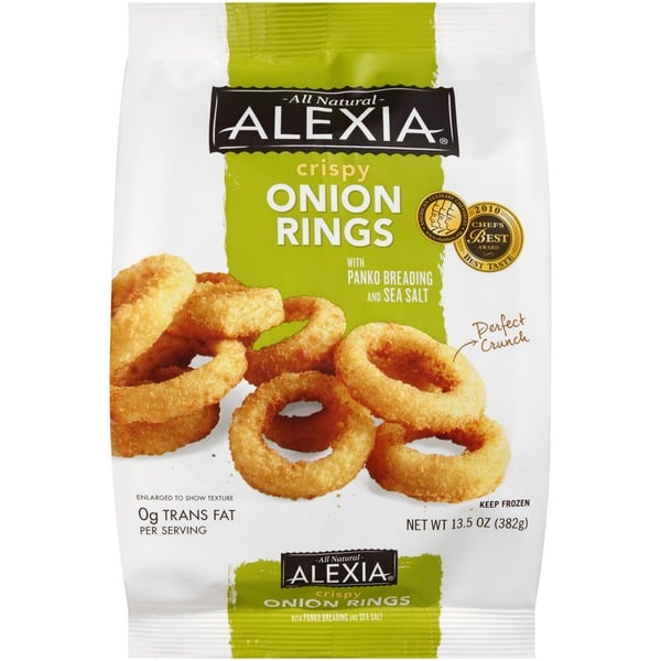 Alexia All Natural Crispy Onion Rings With Panko Breading & Sea Salt