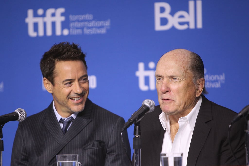Robert Downey Jr. got a kick out of Robert Duvall at the press event for The Judge.