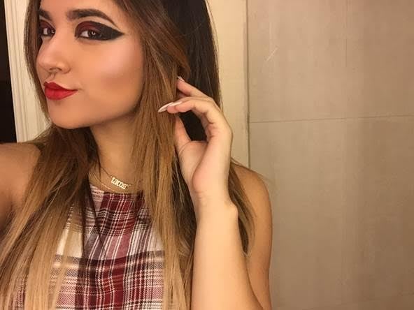 Becky G Star Wars Dark Apprentice Halloween Makeup Look